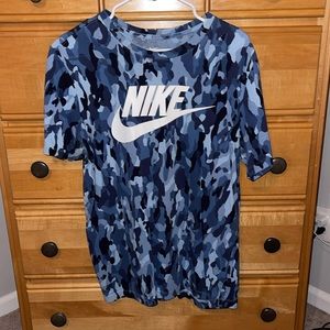 Nike Blue Camo T-Shirt